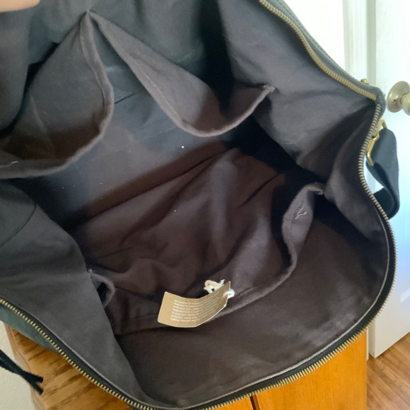 Madewell Black Leather Overnight/Weekender Bag - Picture 7 of 11